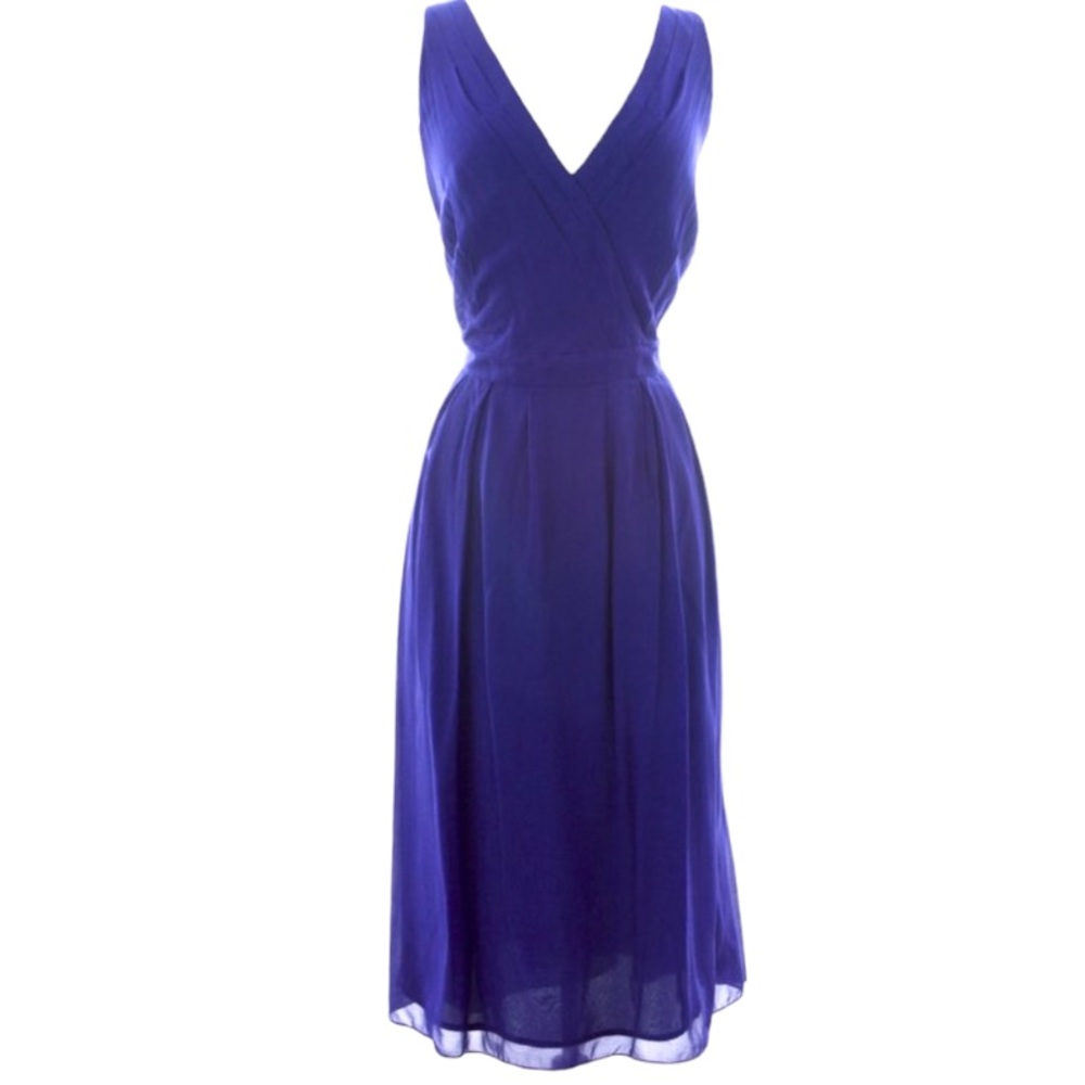 BODEN Women's Silk Flowy Sumptuous Dress size 14 - Blue/Purple